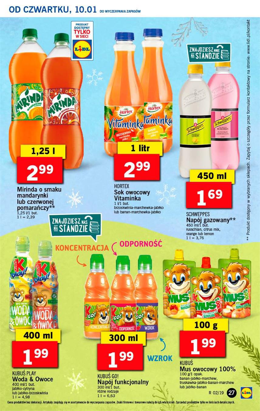 Gazetka Lidl Polska Sp. z o.o. nr 27 od 2019-01-10 do 2019-01-12