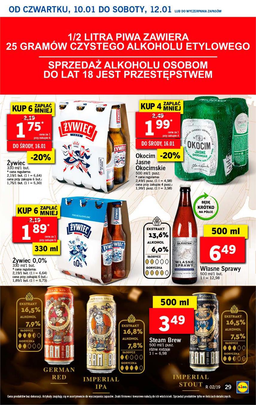 Gazetka Lidl Polska Sp. z o.o. nr 29 od 2019-01-10 do 2019-01-12