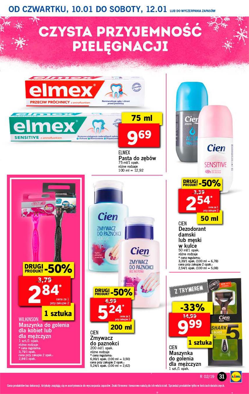Gazetka Lidl Polska Sp. z o.o. nr 31 od 2019-01-10 do 2019-01-12
