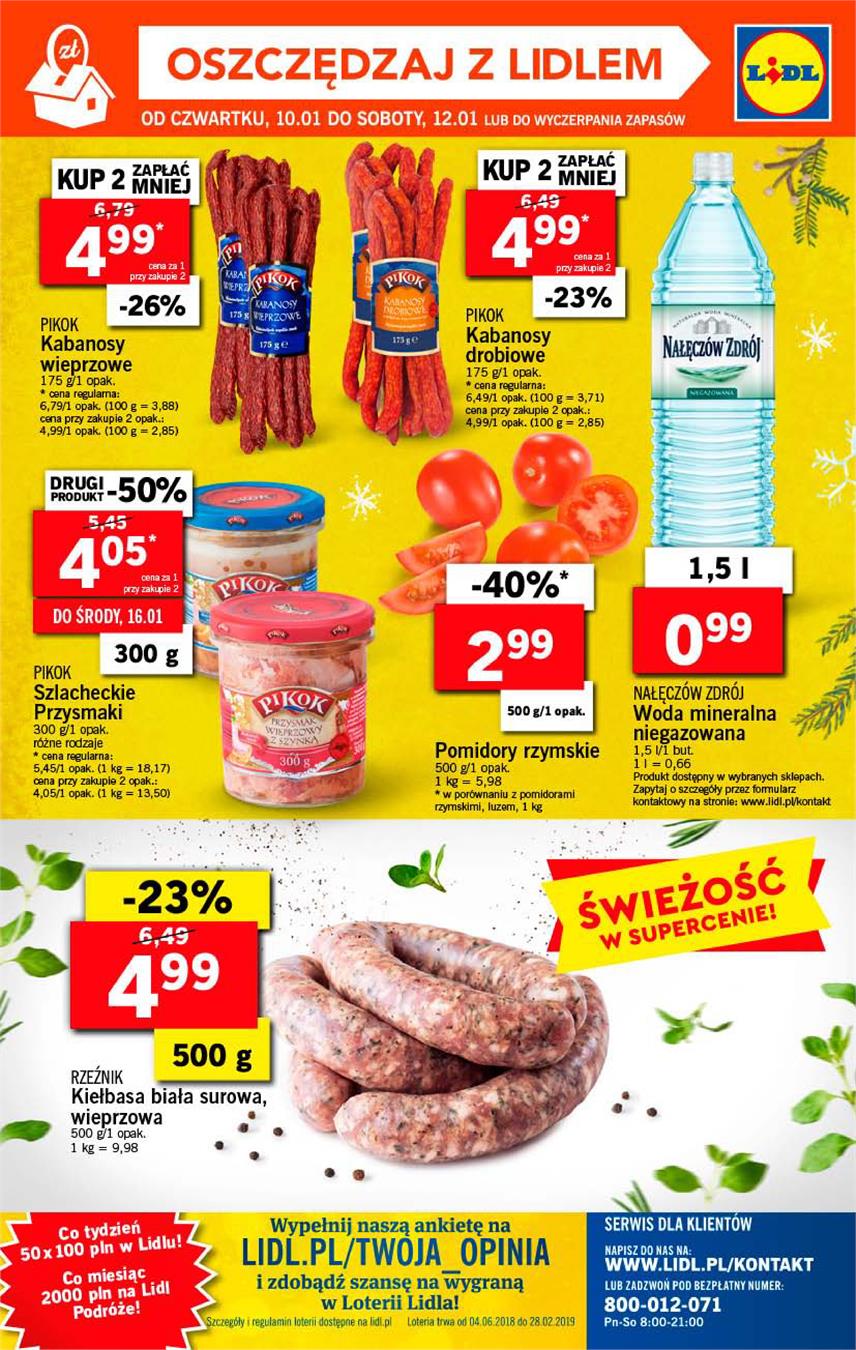 Gazetka Lidl Polska Sp. z o.o. nr 36 od 2019-01-10 do 2019-01-12