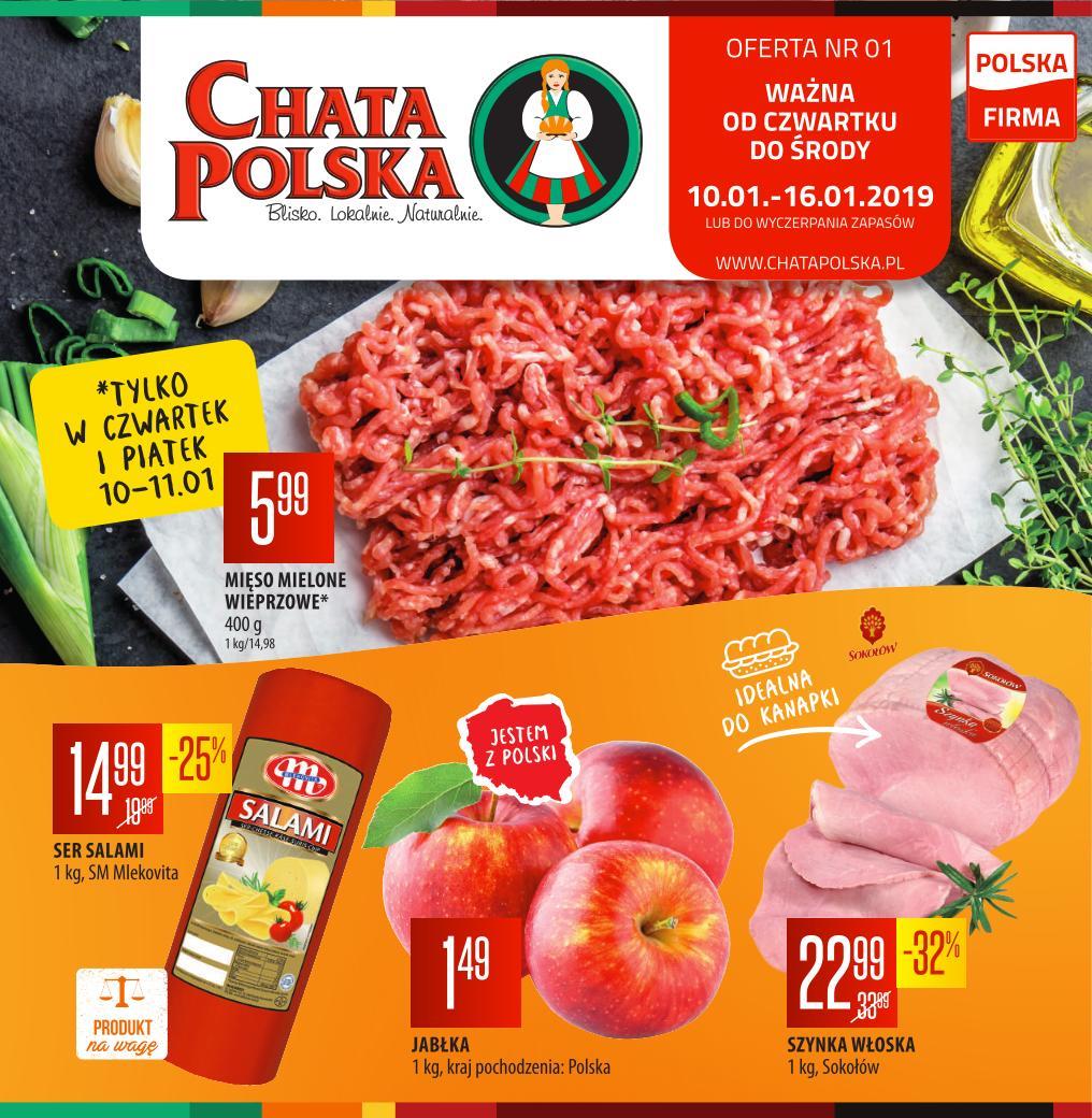 Gazetka CHATA POLSKA S A nr 1 od 2019-01-10 do 2019-01-16