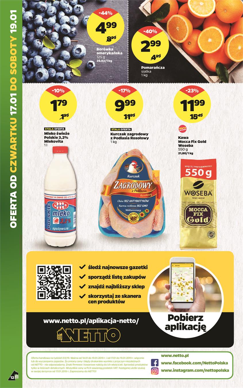 Gazetka Netto Sp. z o.o. nr 12 od 2019-01-14 do 2019-01-20