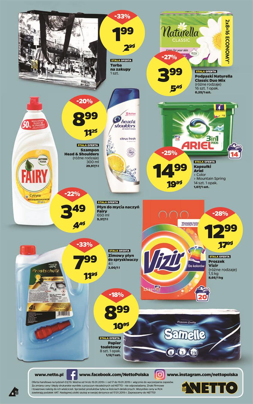 Gazetka Netto Sp. z o.o. nr 8 od 2019-01-14 do 2019-01-20