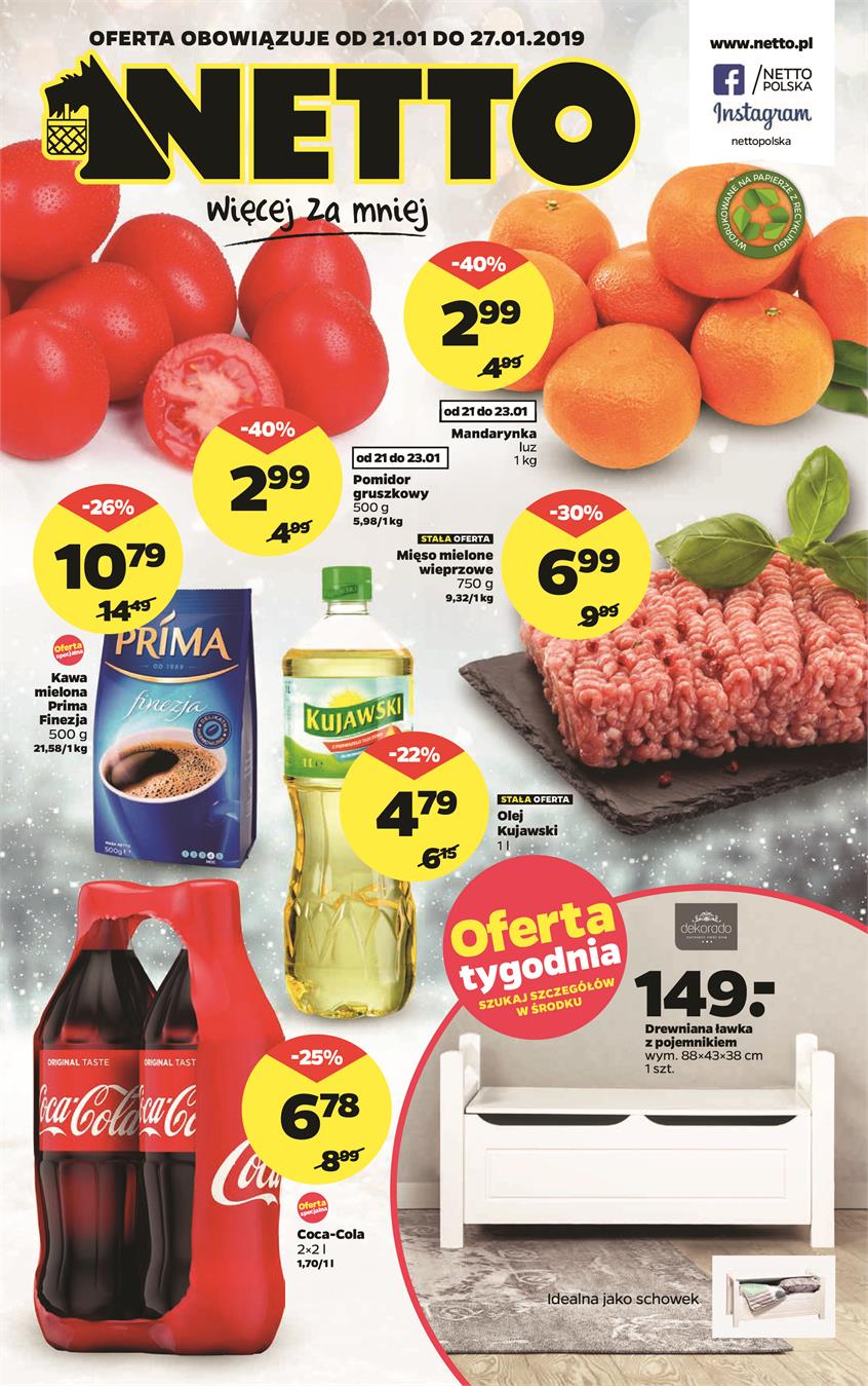 Gazetka Netto Sp. z o.o. nr 1 od 2019-01-21 do 2019-01-27