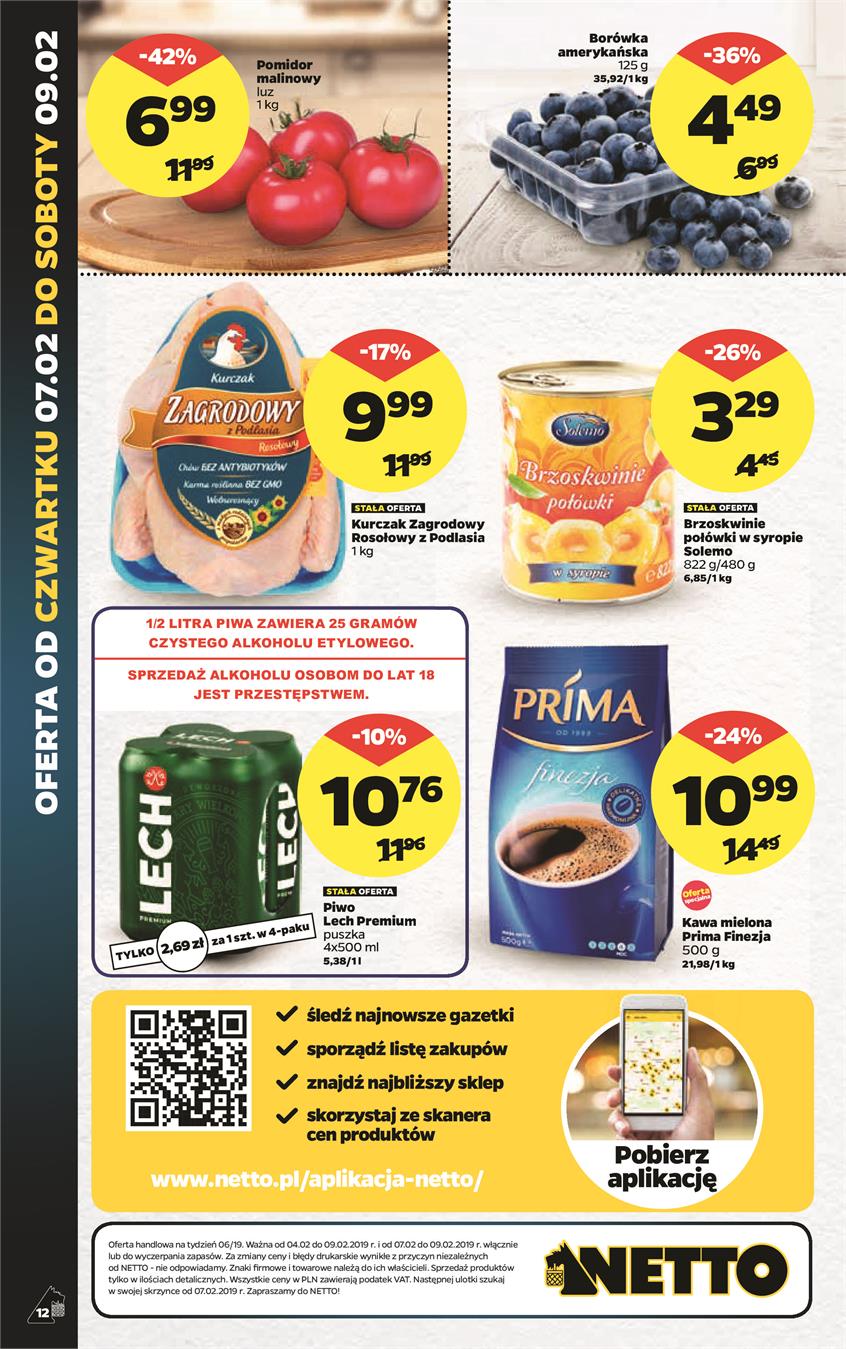 Gazetka Netto Sp. z o.o. nr 12 od 2019-02-04 do 2019-02-10