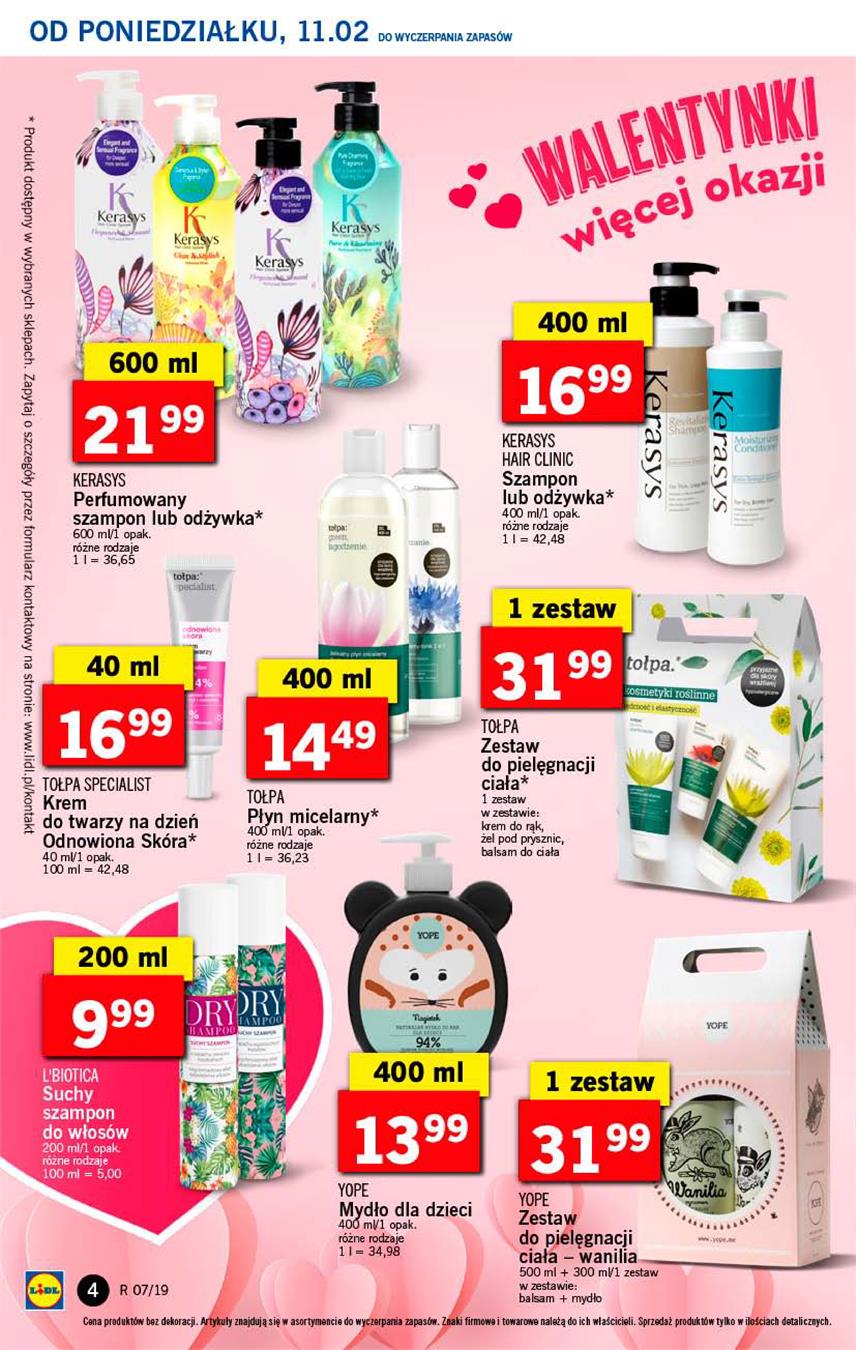 Gazetka Lidl Polska Sp. z o.o. nr 4 od 2019-02-11 do 2019-02-13