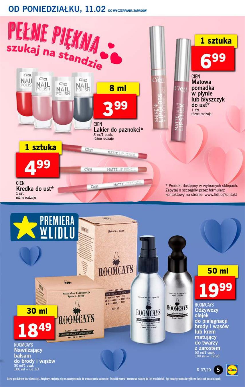 Gazetka Lidl Polska Sp. z o.o. nr 5 od 2019-02-11 do 2019-02-13