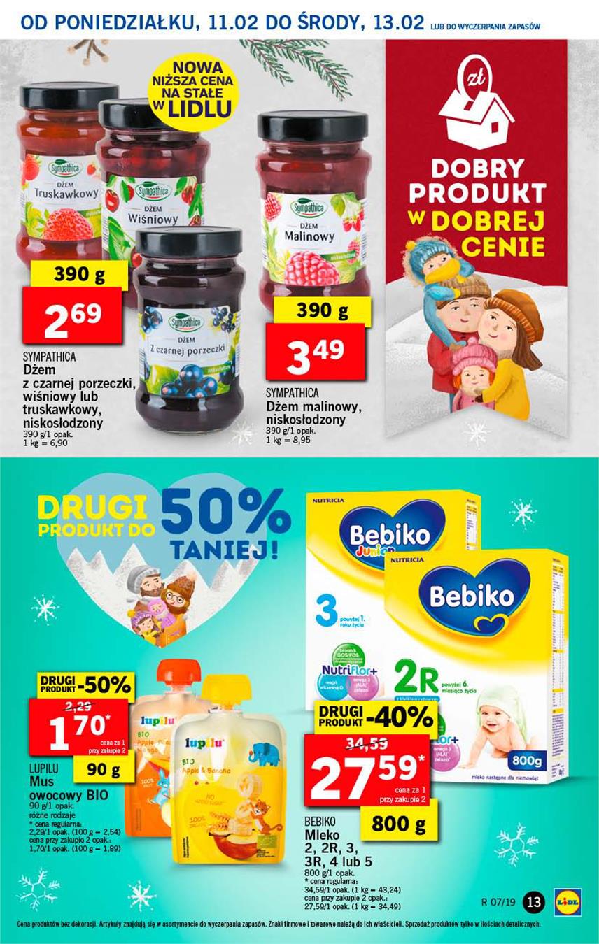 Gazetka Lidl Polska Sp. z o.o. nr 13 od 2019-02-11 do 2019-02-13