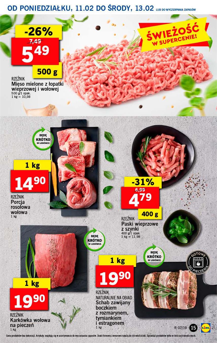 Gazetka Lidl Polska Sp. z o.o. nr 15 od 2019-02-11 do 2019-02-13