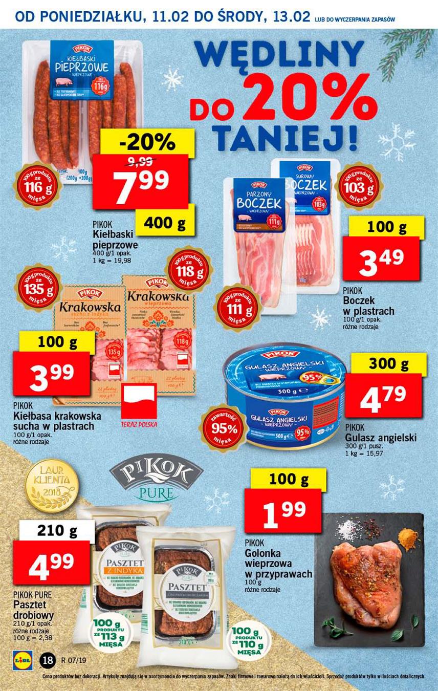 Gazetka Lidl Polska Sp. z o.o. nr 18 od 2019-02-11 do 2019-02-13