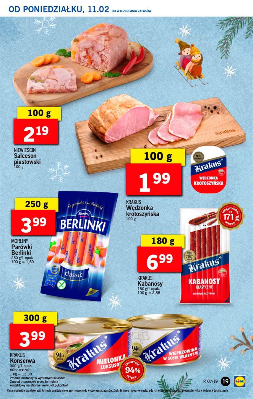 Gazetka Lidl Polska Sp. z o.o. nr 19 od 2019-02-11 do 2019-02-13