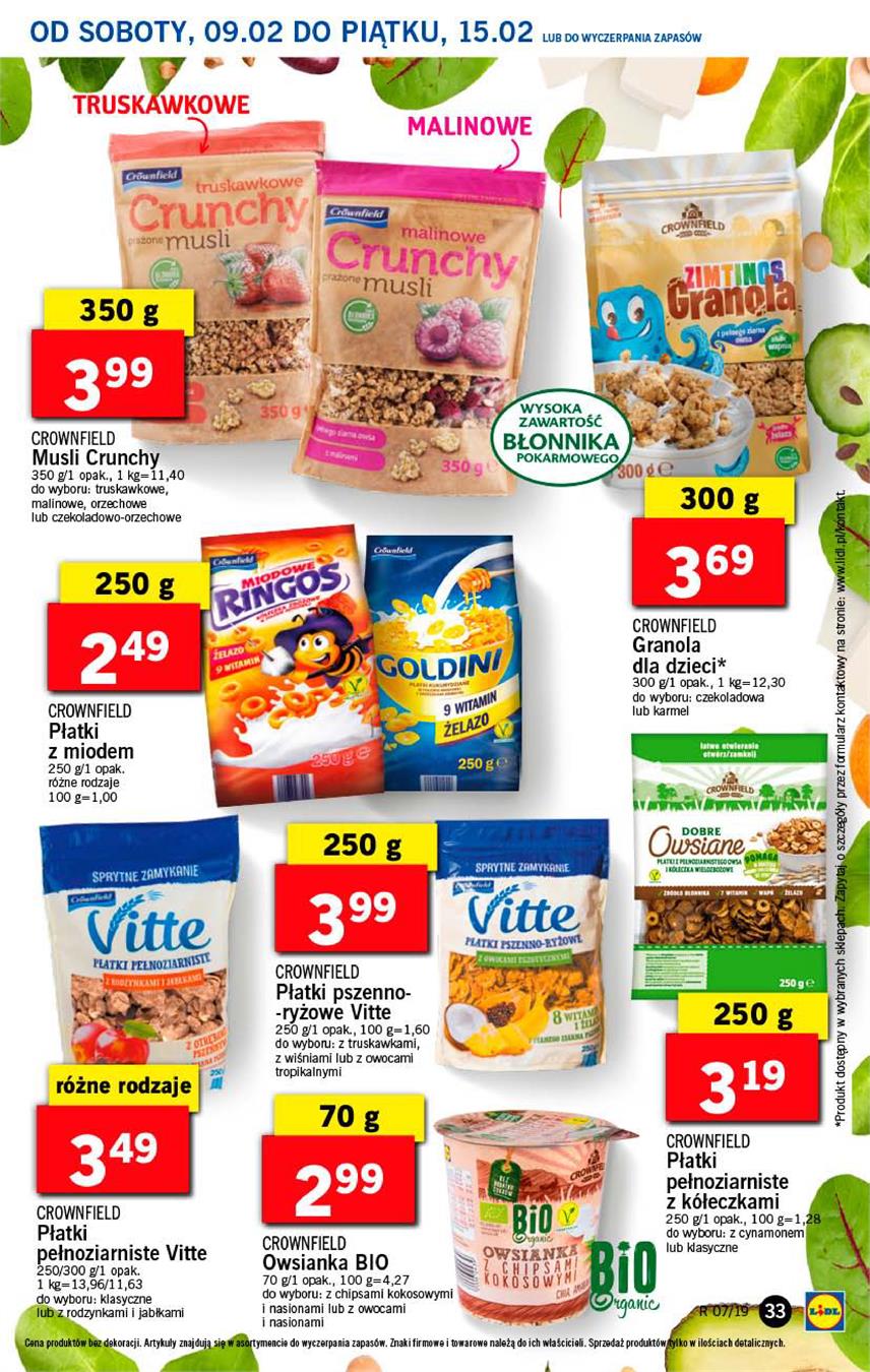 Gazetka Lidl Polska Sp. z o.o. nr 33 od 2019-02-11 do 2019-02-13