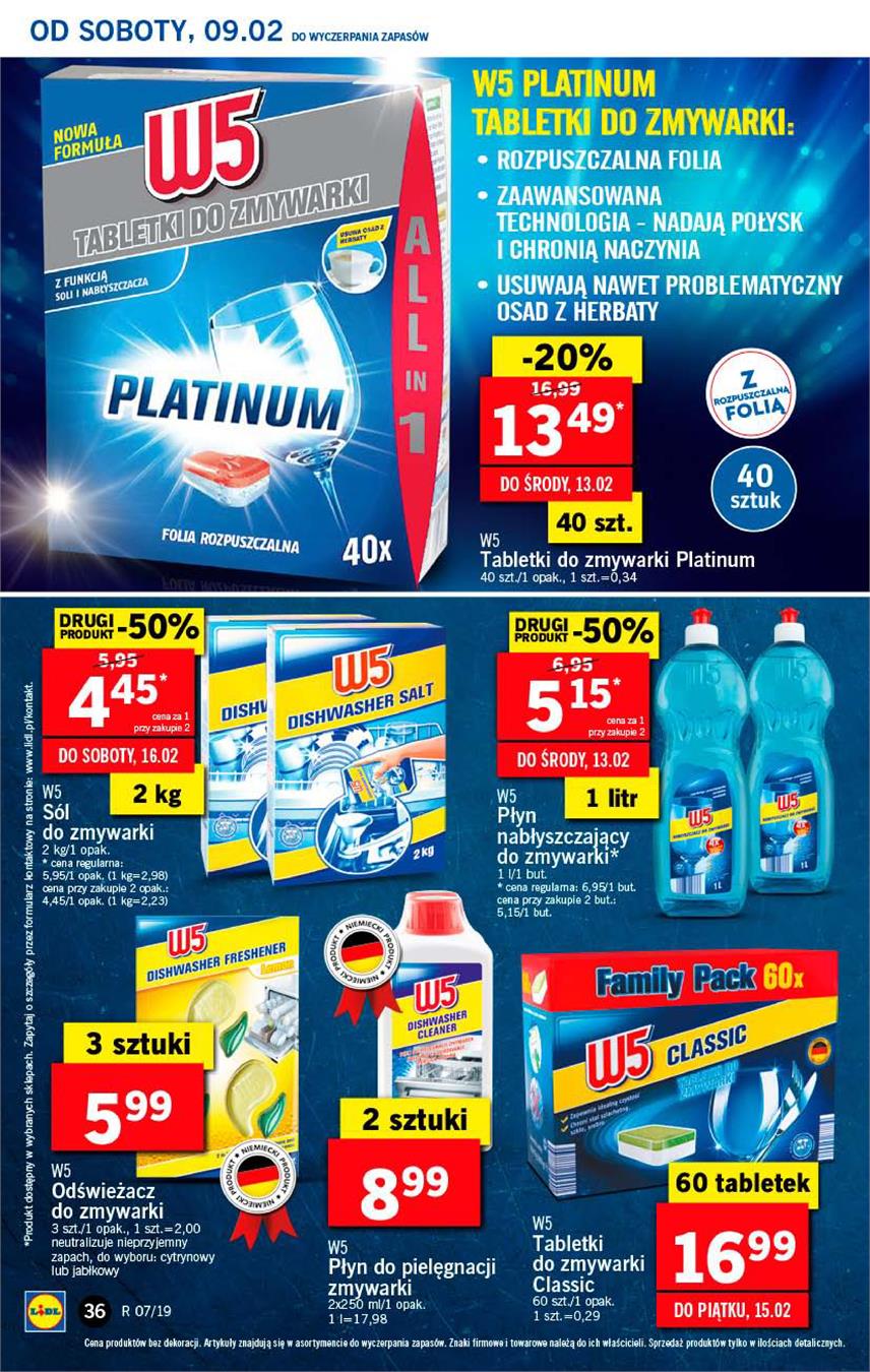 Gazetka Lidl Polska Sp. z o.o. nr 36 od 2019-02-11 do 2019-02-13