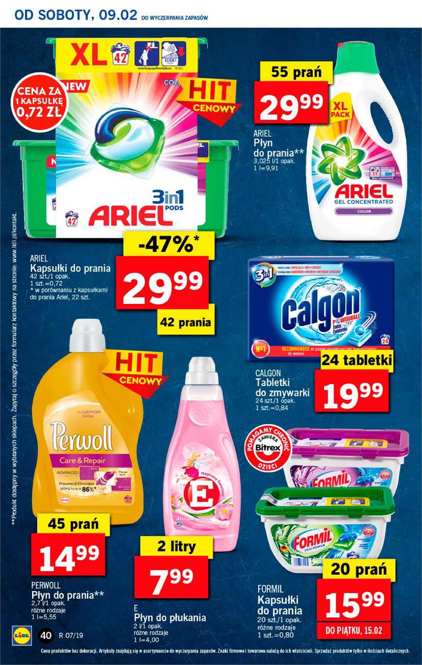Gazetka Lidl Polska Sp. z o.o. nr 40 od 2019-02-11 do 2019-02-13
