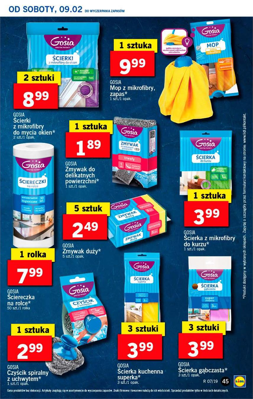 Gazetka Lidl Polska Sp. z o.o. nr 45 od 2019-02-11 do 2019-02-13