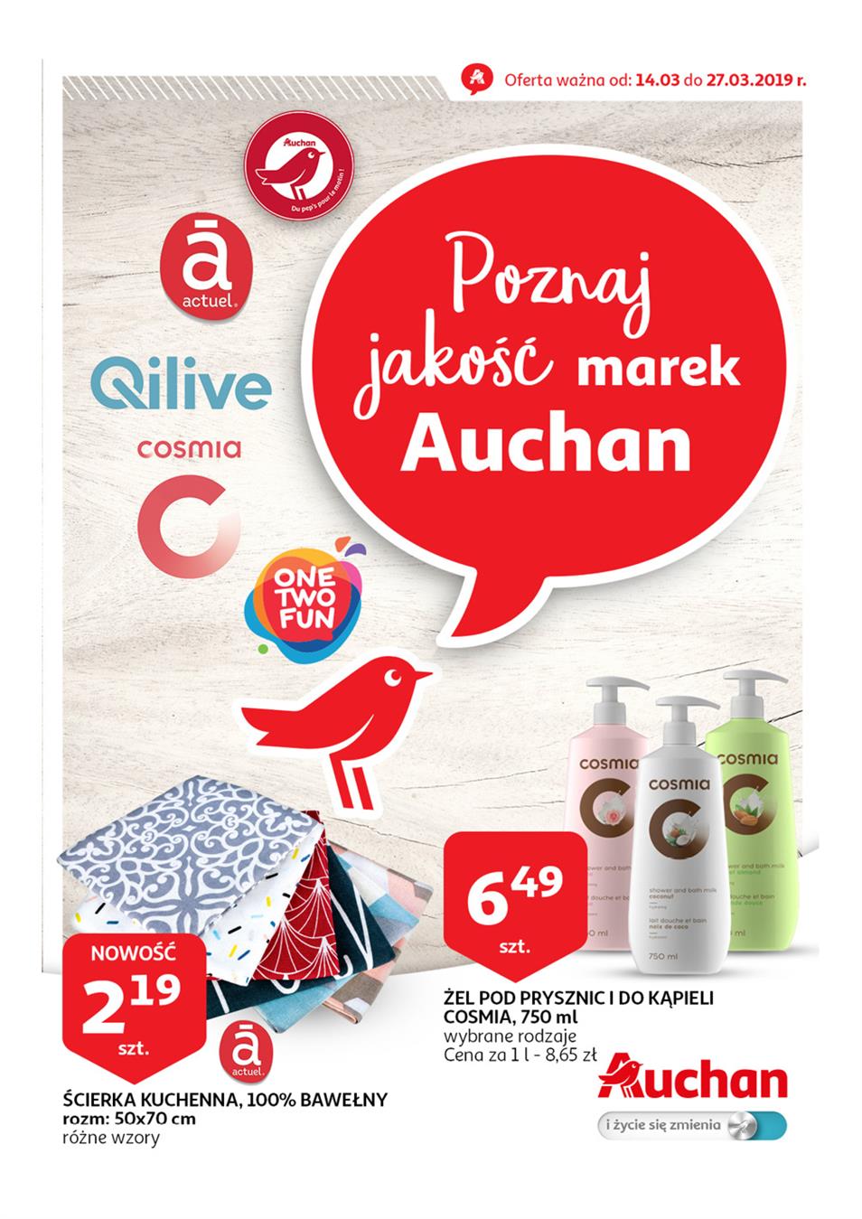 Gazetka Auchan Polska Sp. z o.o. nr 1 od 2019-03-14 do 2019-03-27