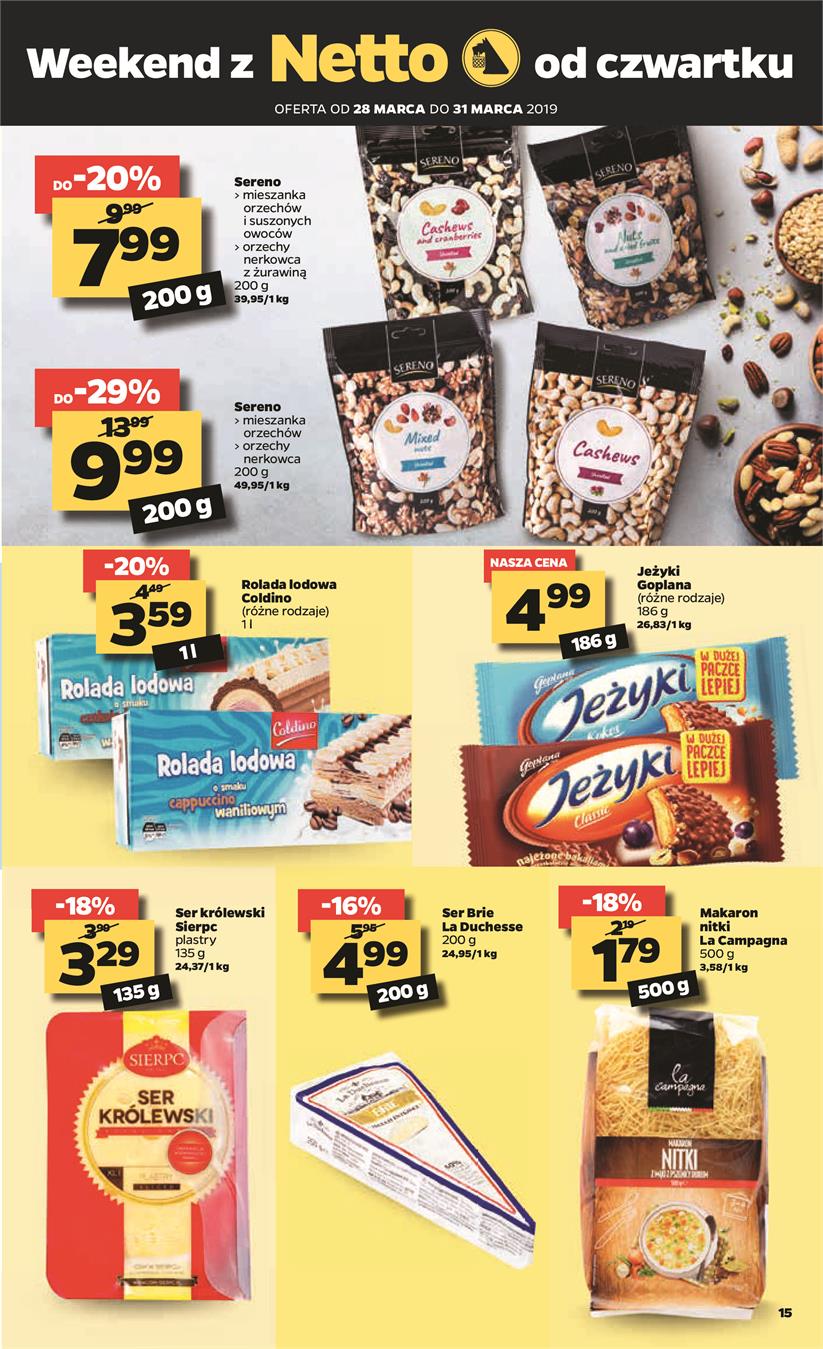 Gazetka Netto Sp. z o.o. nr 15 od 2019-03-25 do 2019-03-31