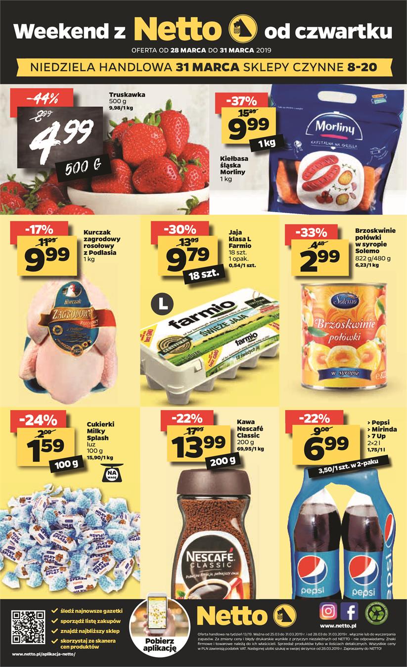 Gazetka Netto Sp. z o.o. nr 16 od 2019-03-25 do 2019-03-31