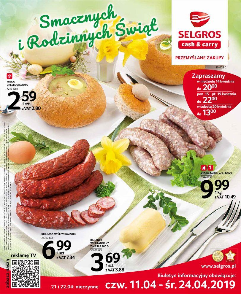 Gazetka Selgros Sp. z o.o. nr 1 od 2019-04-11 do 2019-04-24