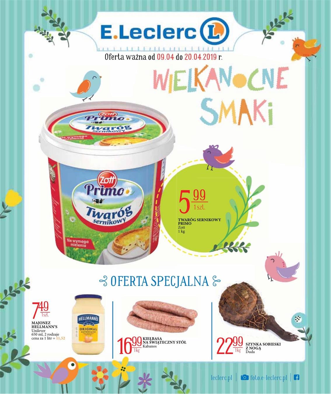 Gazetka Galec Sp. z o.o nr 1 od 2019-04-09 do 2019-04-20