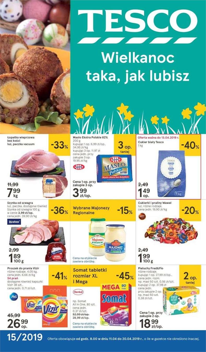 Gazetka Tesco Polska Sp. z o.o. nr 1 od 2019-04-11 do 2019-04-20