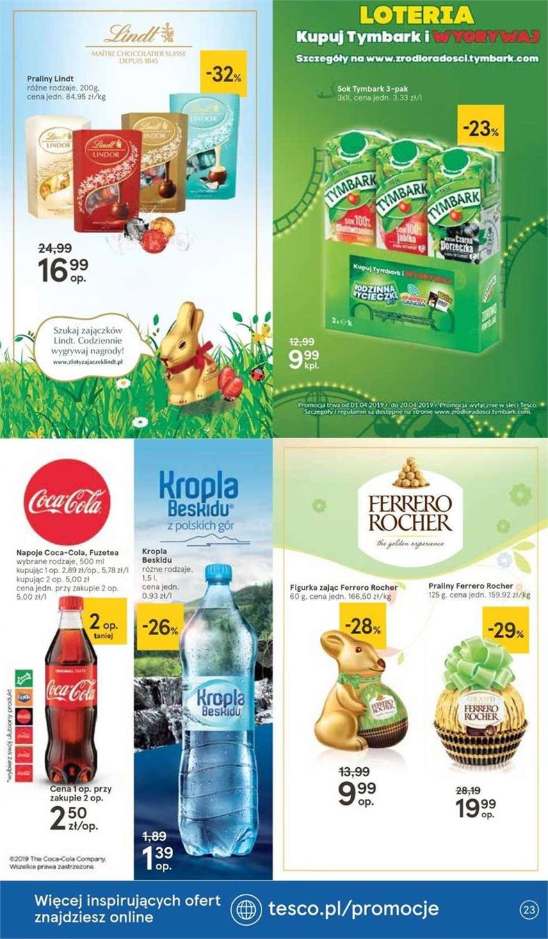Gazetka Tesco Polska Sp. z o.o. nr 16 od 2019-04-11 do 2019-04-20