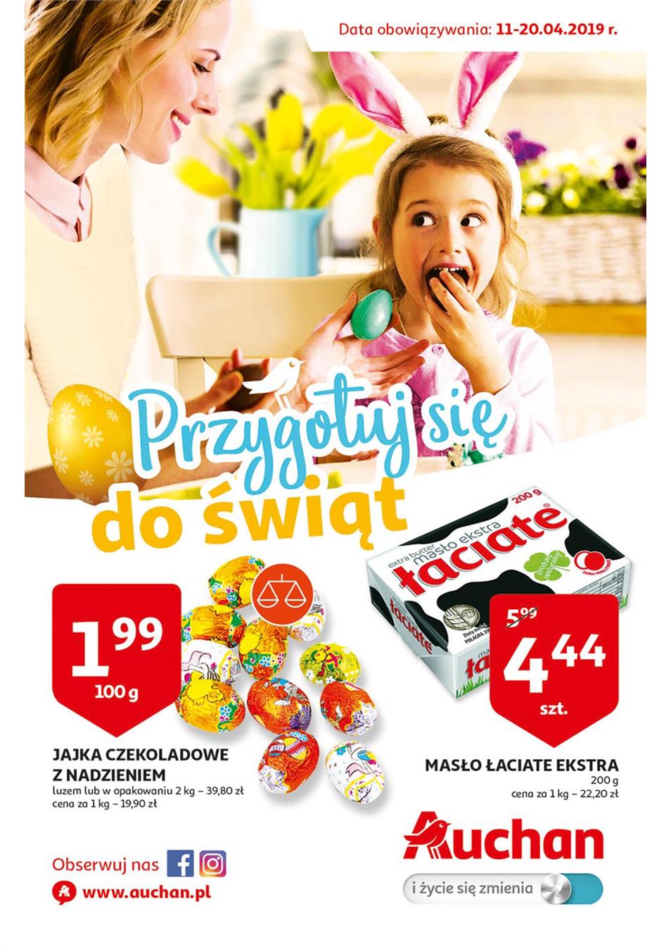 Gazetka Auchan Polska Sp. z o.o. nr 1 od 2019-04-11 do 2019-04-20