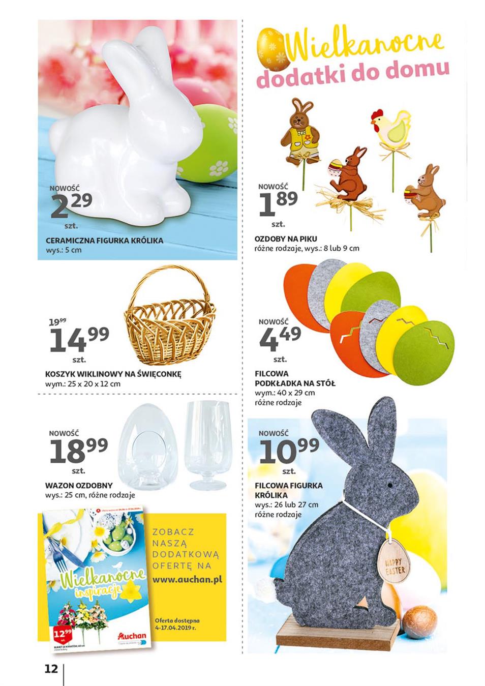 Gazetka Auchan Polska Sp. z o.o. nr 12 od 2019-04-11 do 2019-04-20
