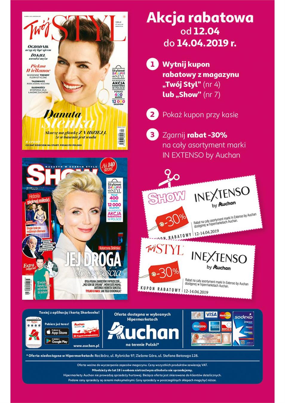 Gazetka Auchan Polska Sp. z o.o. nr 16 od 2019-04-11 do 2019-04-20