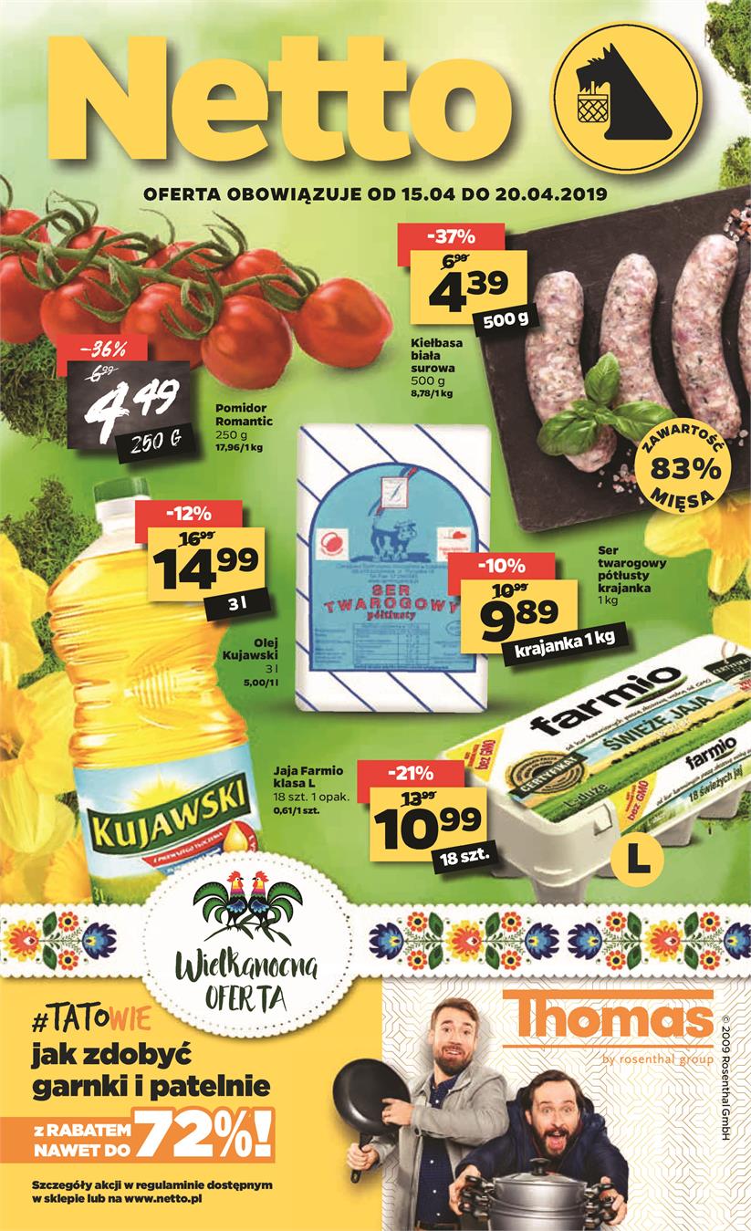 Gazetka Netto Sp. z o.o. nr 1 od 2019-04-15 do 2019-04-20