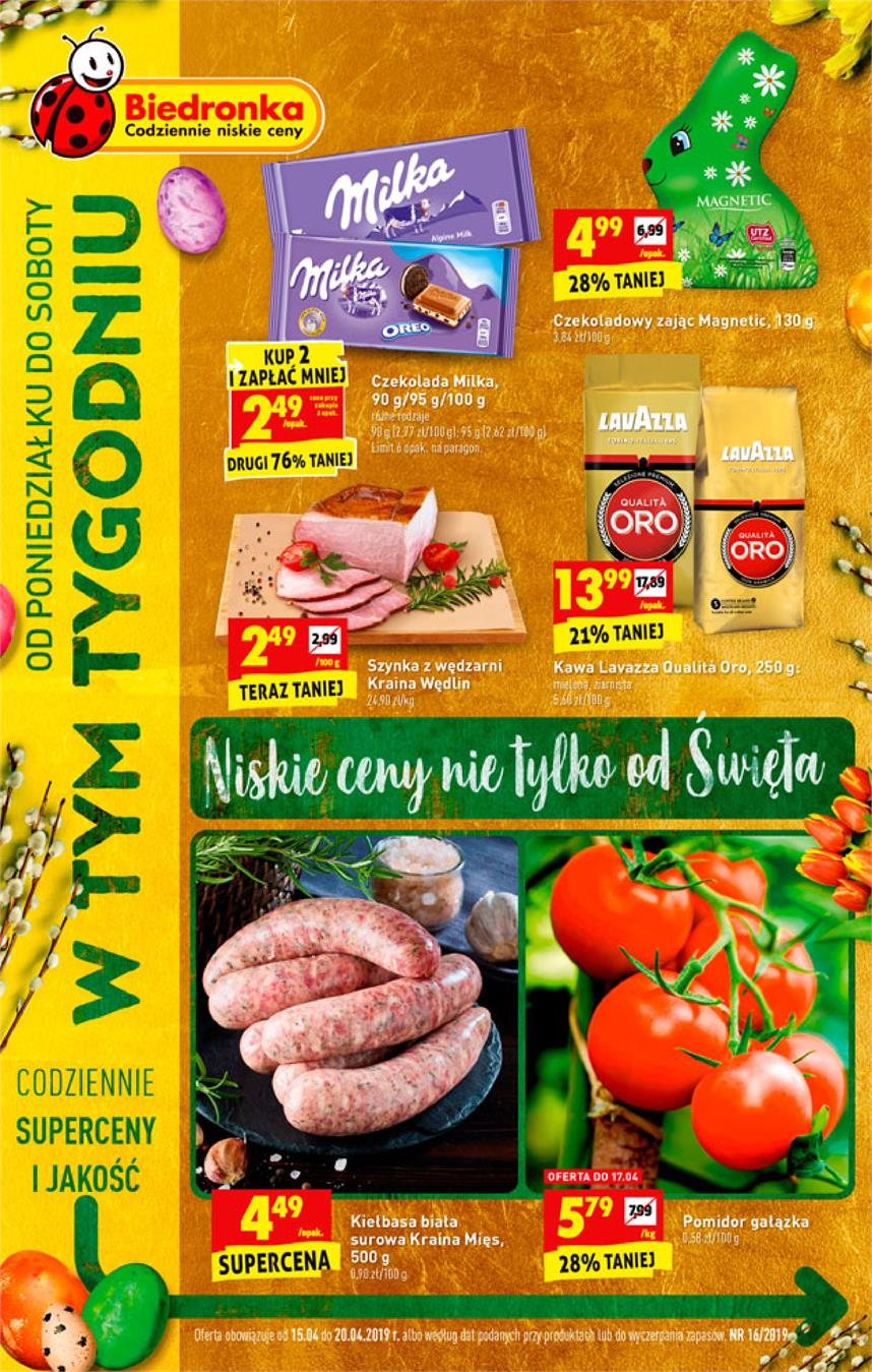 Gazetka Jeronimo Martins Polska SA nr 1 od 2019-04-15 do 2019-04-20