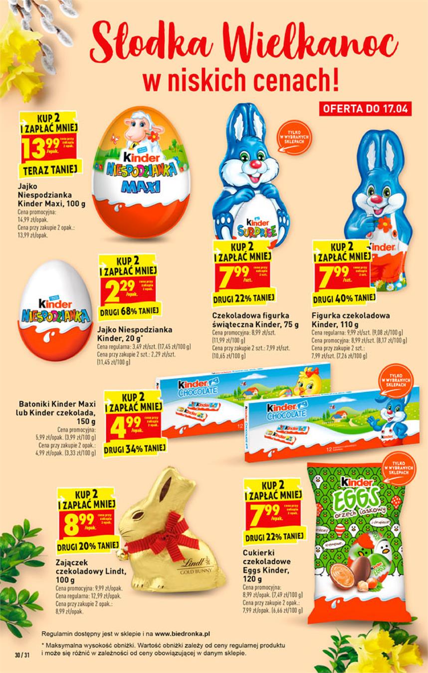 Gazetka Jeronimo Martins Polska SA nr 30 od 2019-04-15 do 2019-04-20