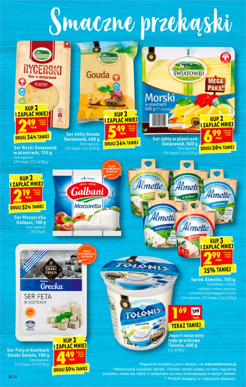 Gazetka Jeronimo Martins Polska SA nr 40 od 2019-04-15 do 2019-04-20
