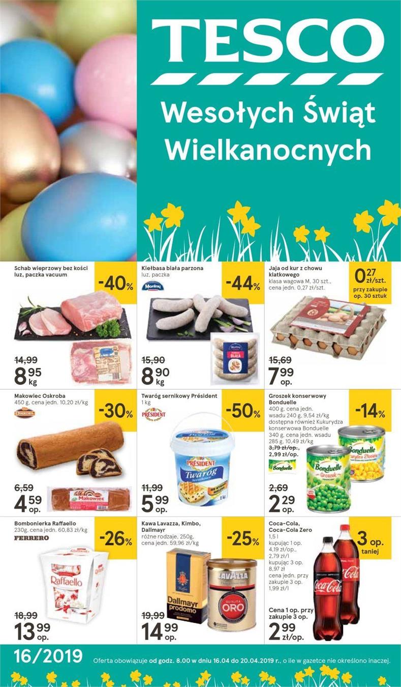 Gazetka Tesco Polska Sp. z o.o. nr 1 od 2019-04-16 do 2019-04-20
