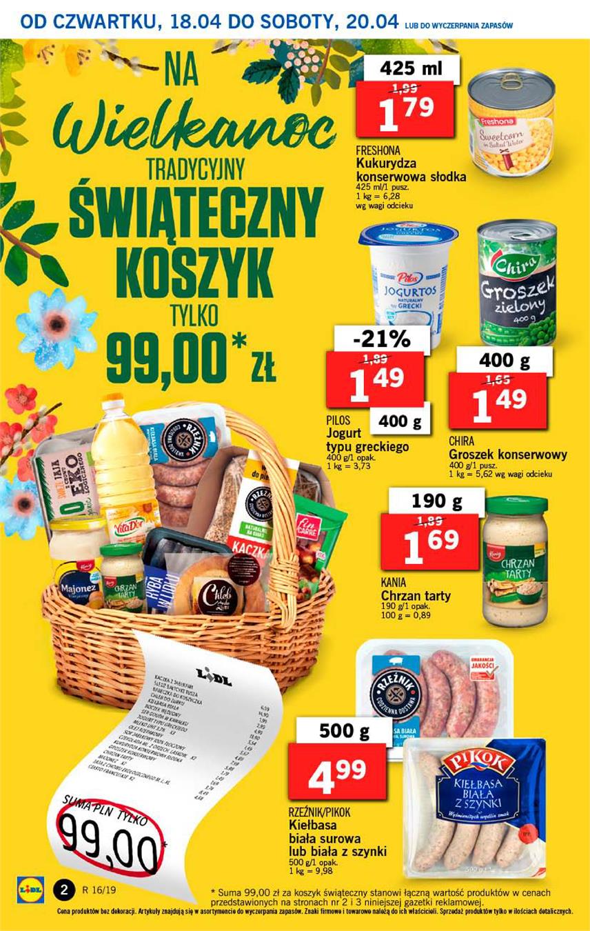 Gazetka Lidl Polska Sp. z o.o. nr 2 od 2019-04-18 do 2019-04-20