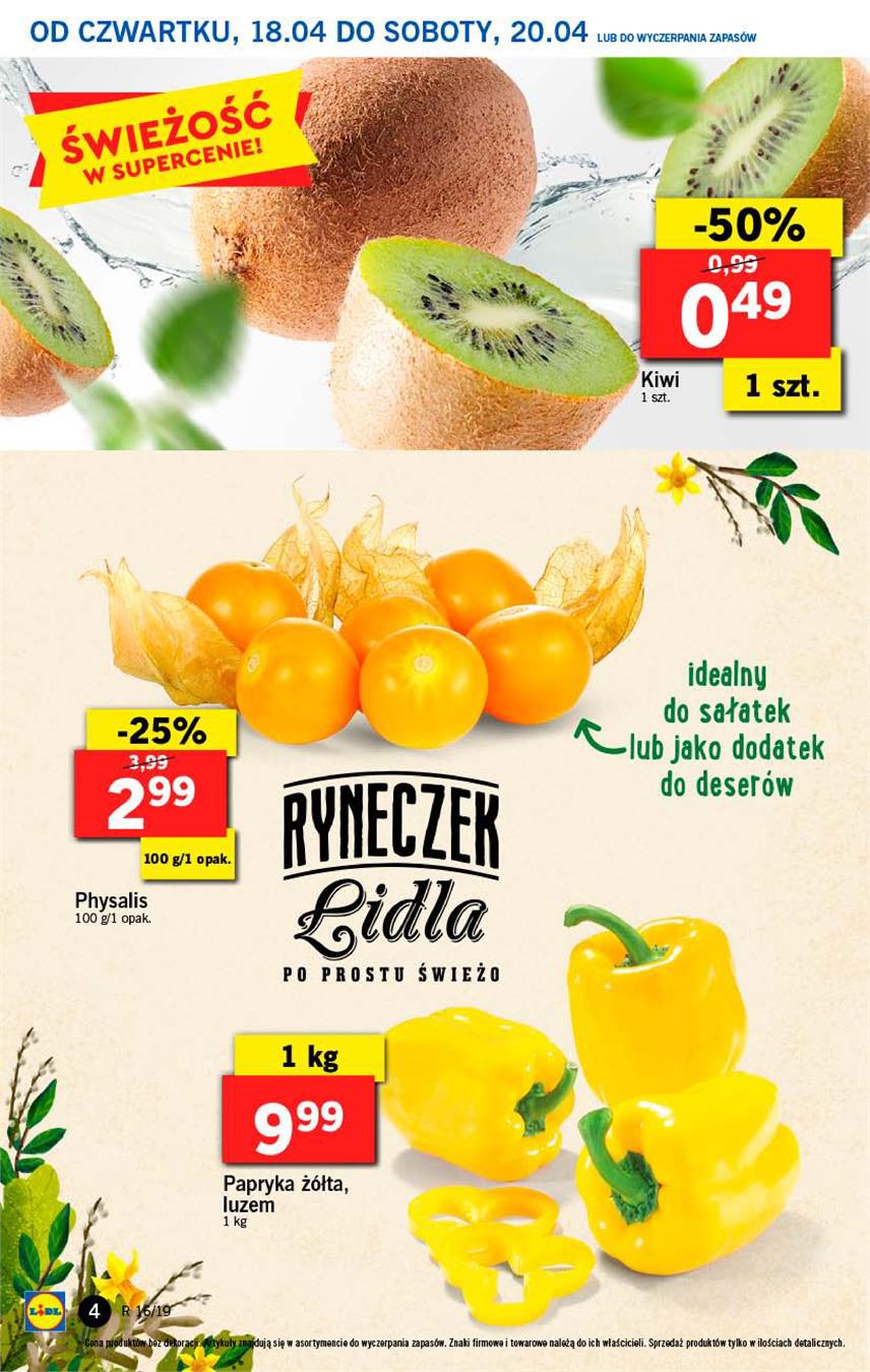 Gazetka Lidl Polska Sp. z o.o. nr 4 od 2019-04-18 do 2019-04-20