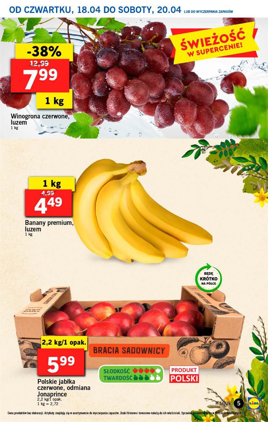 Gazetka Lidl Polska Sp. z o.o. nr 5 od 2019-04-18 do 2019-04-20