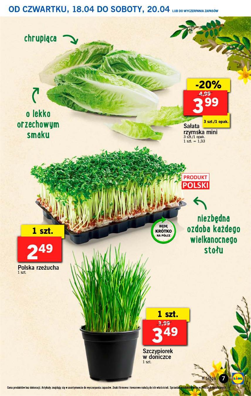 Gazetka Lidl Polska Sp. z o.o. nr 7 od 2019-04-18 do 2019-04-20