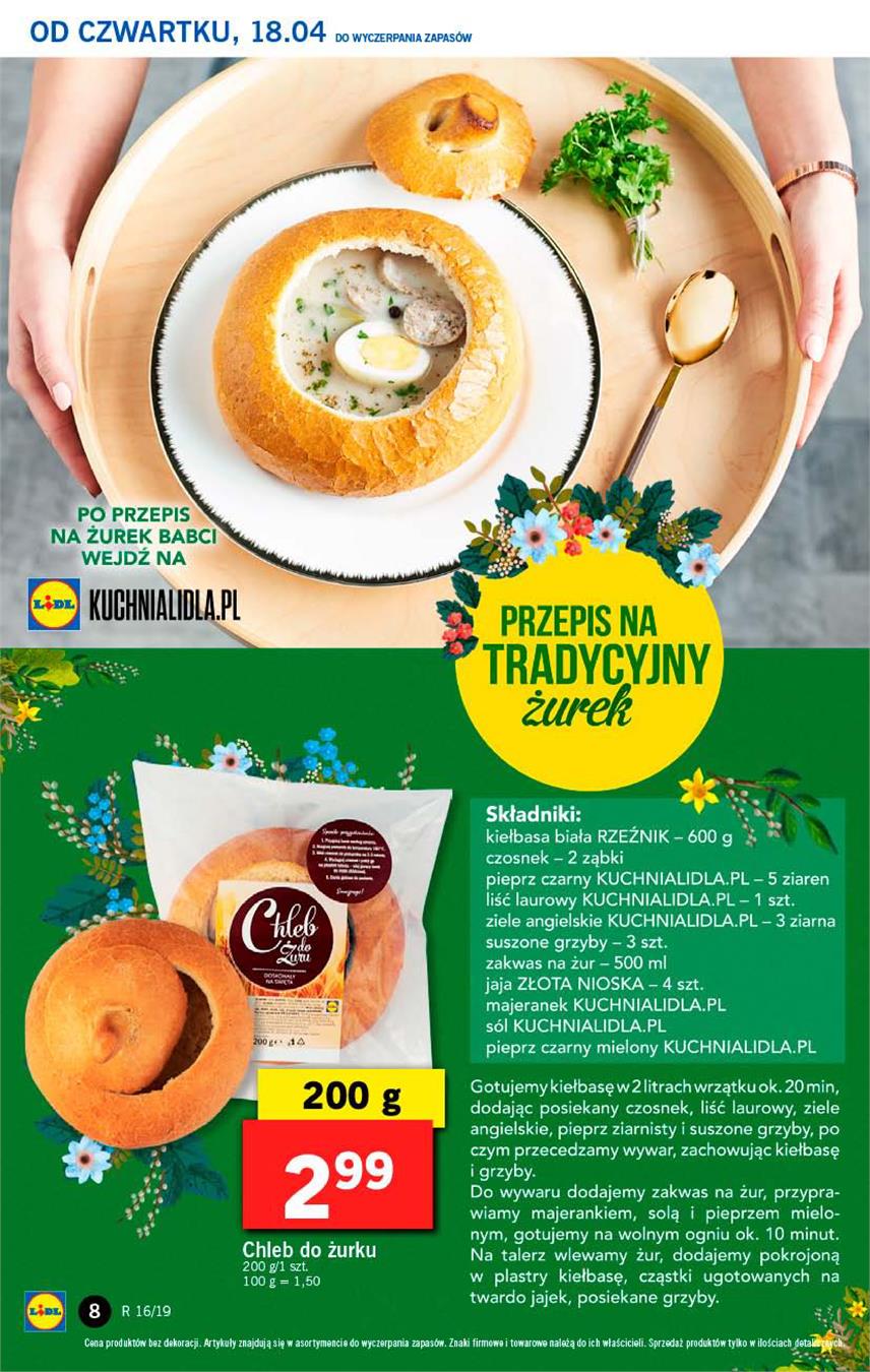 Gazetka Lidl Polska Sp. z o.o. nr 8 od 2019-04-18 do 2019-04-20