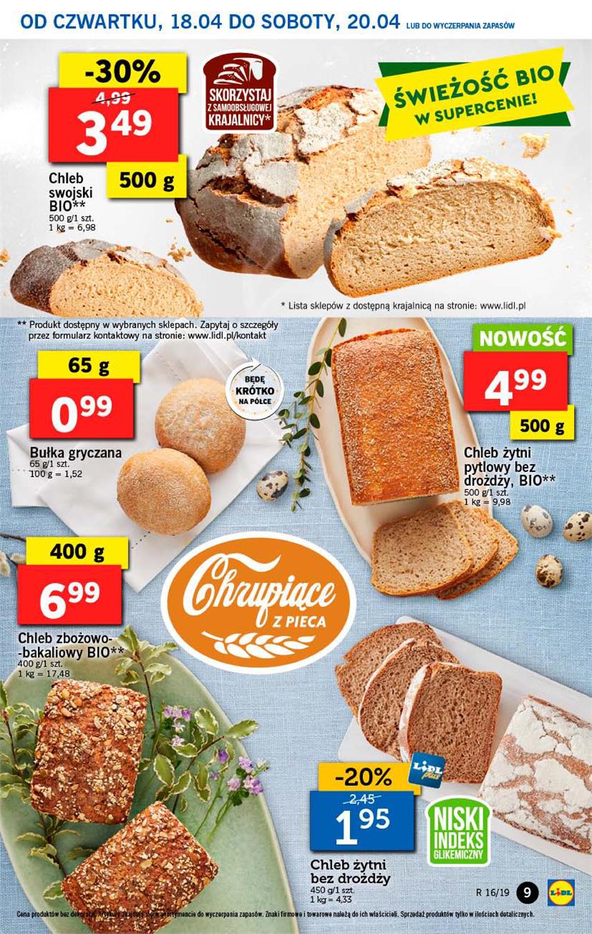 Gazetka Lidl Polska Sp. z o.o. nr 9 od 2019-04-18 do 2019-04-20