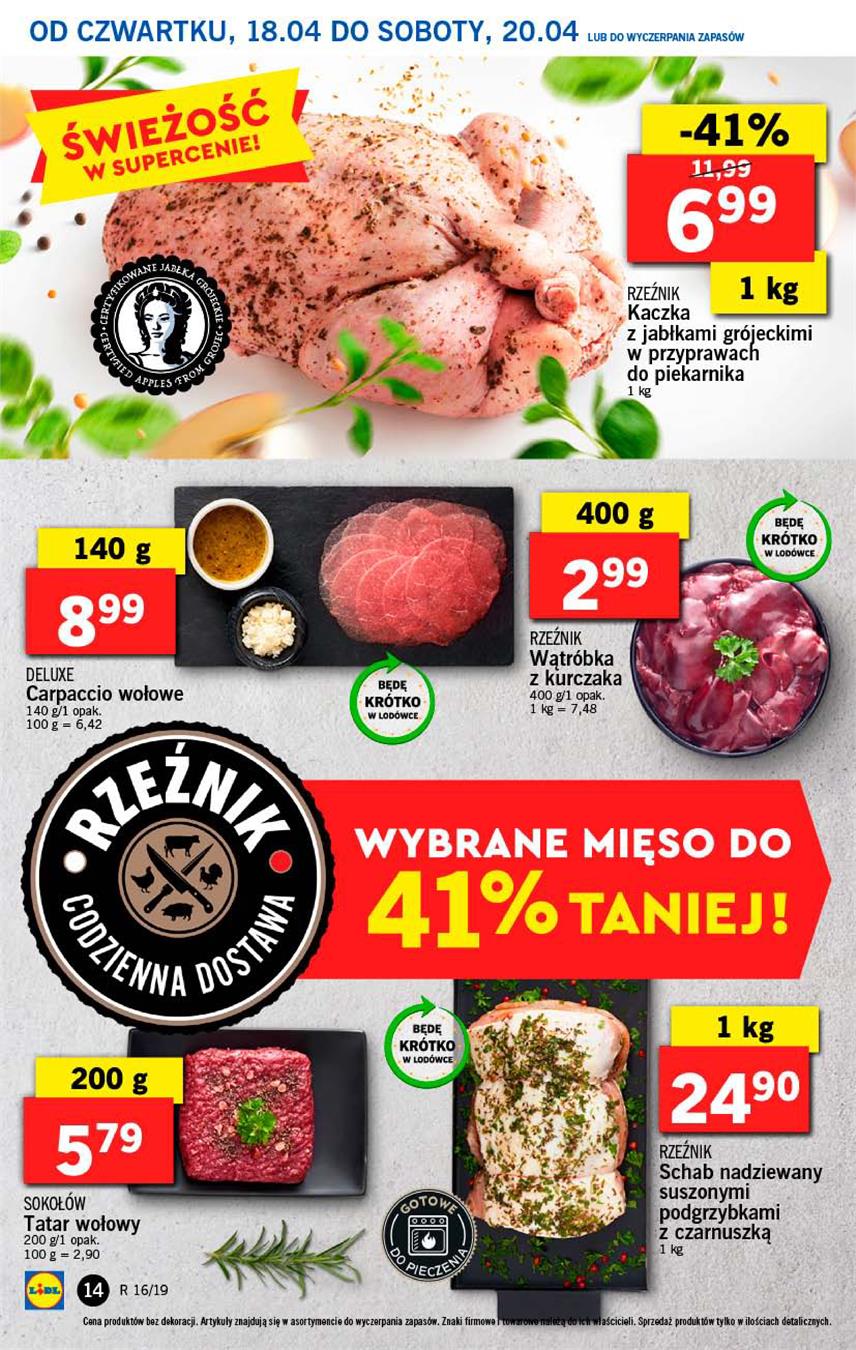 Gazetka Lidl Polska Sp. z o.o. nr 14 od 2019-04-18 do 2019-04-20