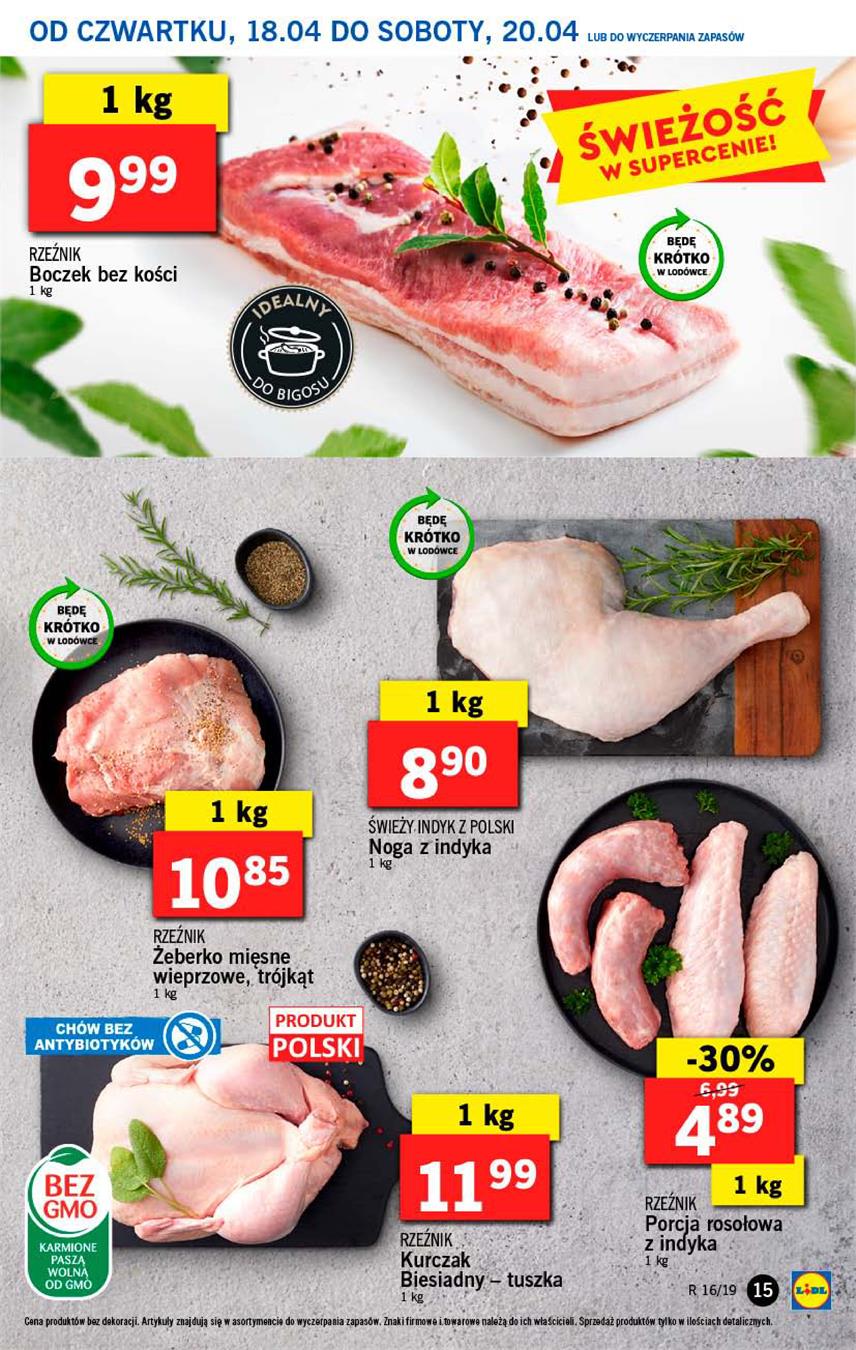 Gazetka Lidl Polska Sp. z o.o. nr 15 od 2019-04-18 do 2019-04-20