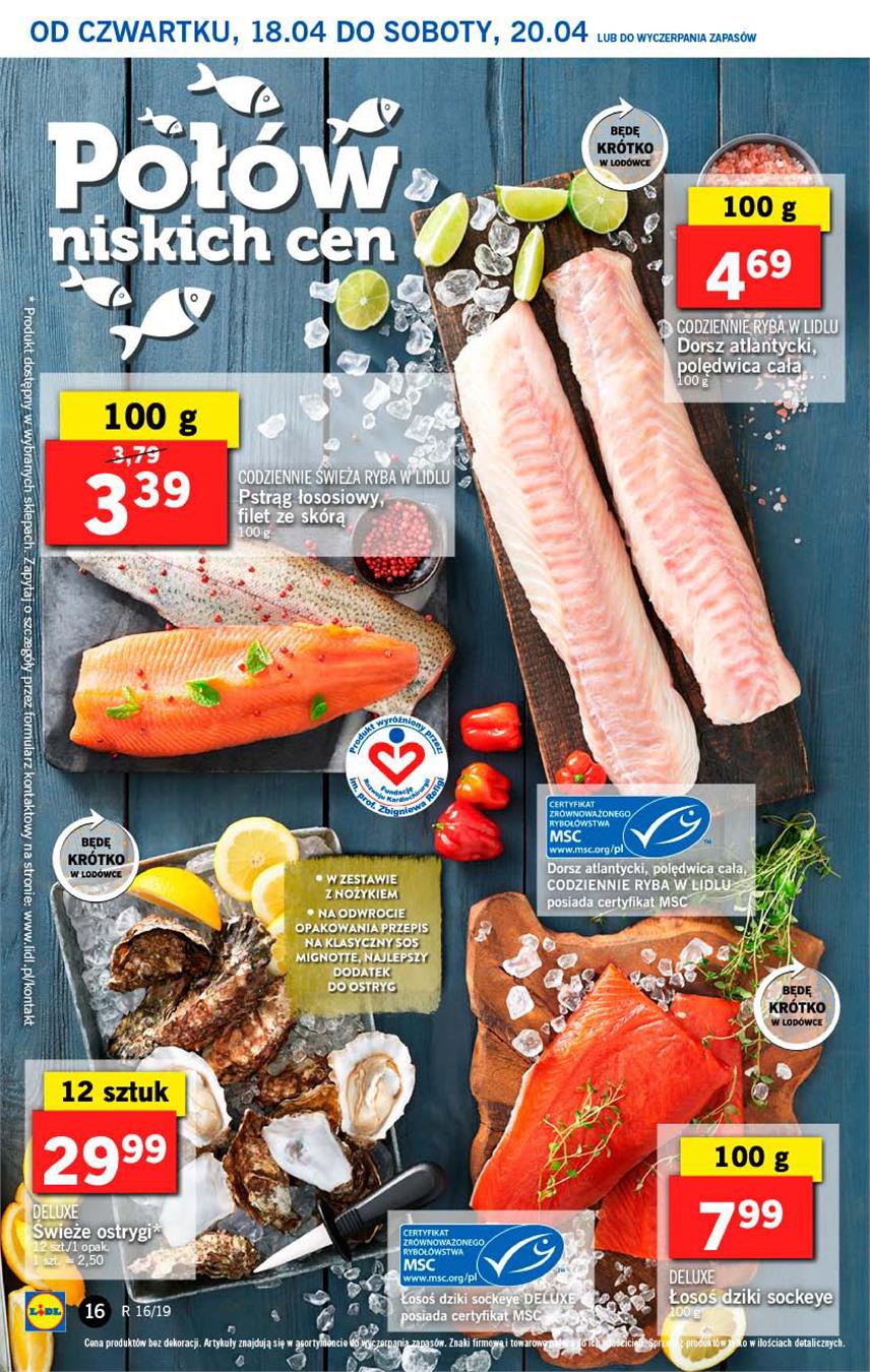 Gazetka Lidl Polska Sp. z o.o. nr 16 od 2019-04-18 do 2019-04-20