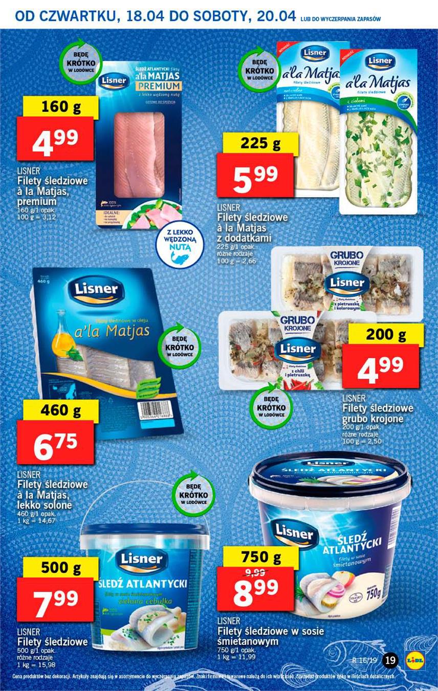 Gazetka Lidl Polska Sp. z o.o. nr 19 od 2019-04-18 do 2019-04-20