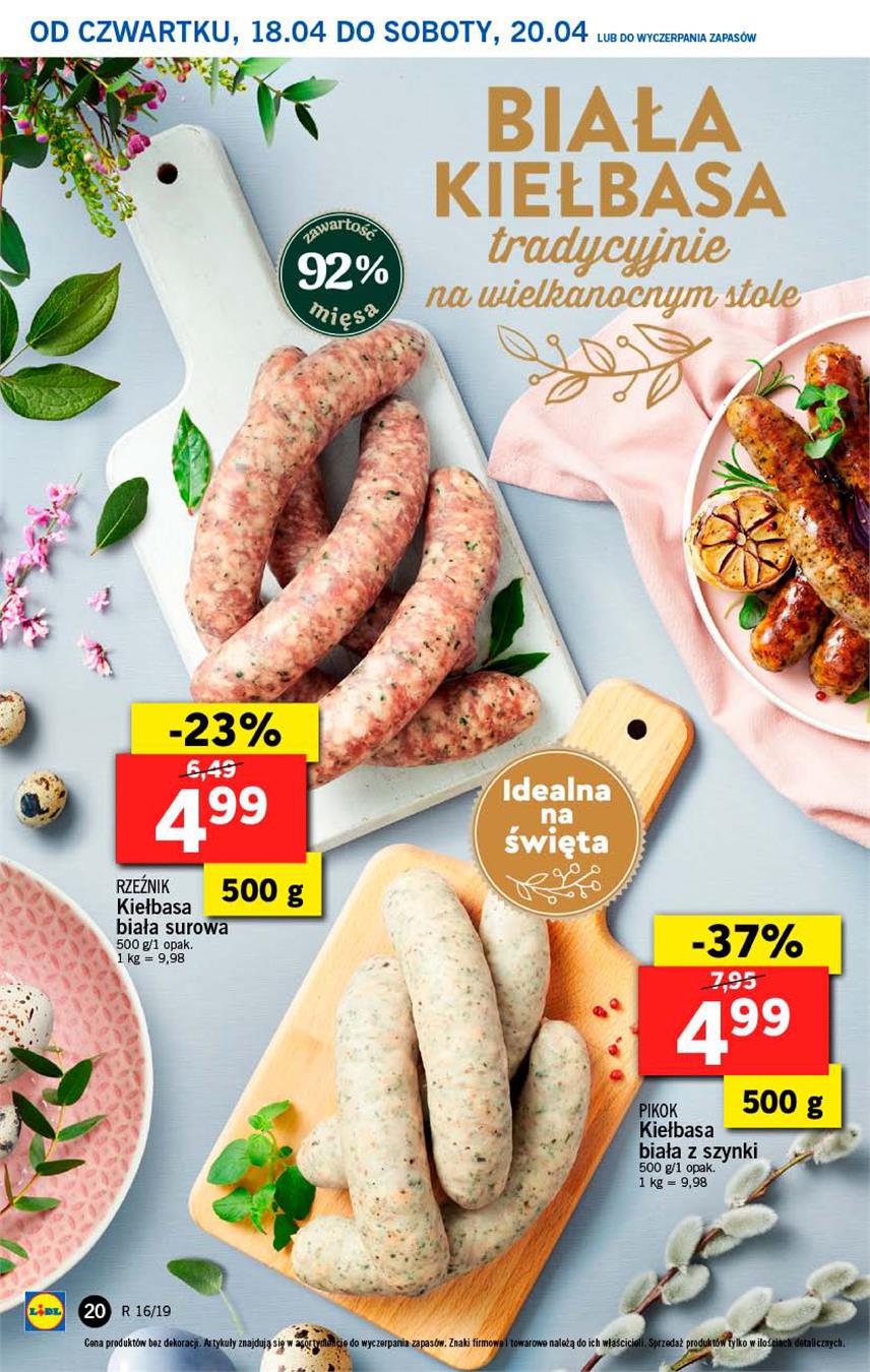 Gazetka Lidl Polska Sp. z o.o. nr 20 od 2019-04-18 do 2019-04-20