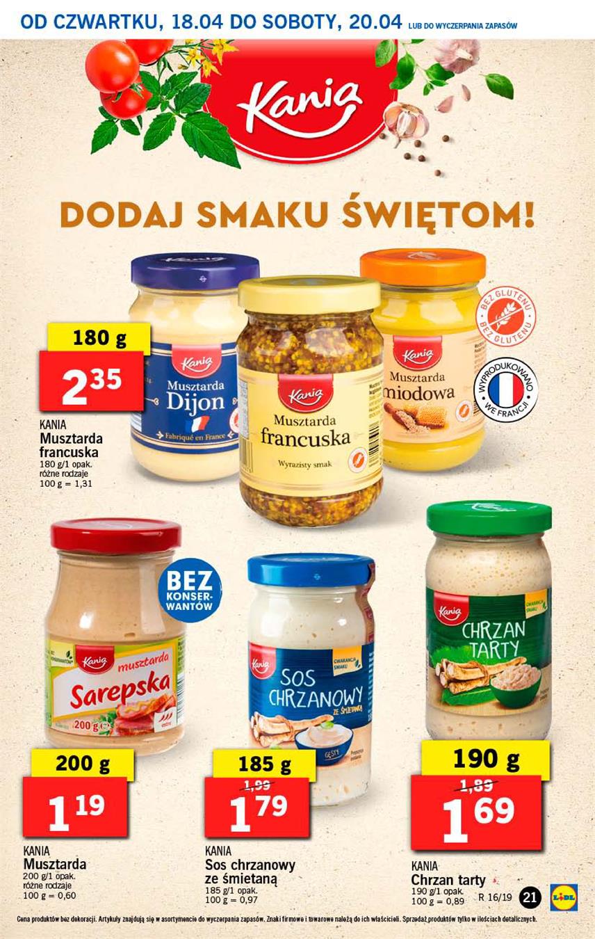 Gazetka Lidl Polska Sp. z o.o. nr 21 od 2019-04-18 do 2019-04-20