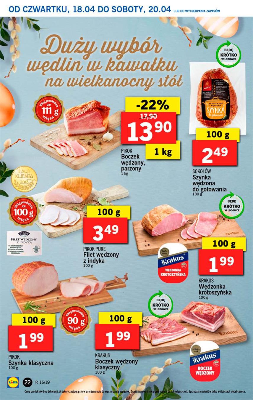 Gazetka Lidl Polska Sp. z o.o. nr 22 od 2019-04-18 do 2019-04-20