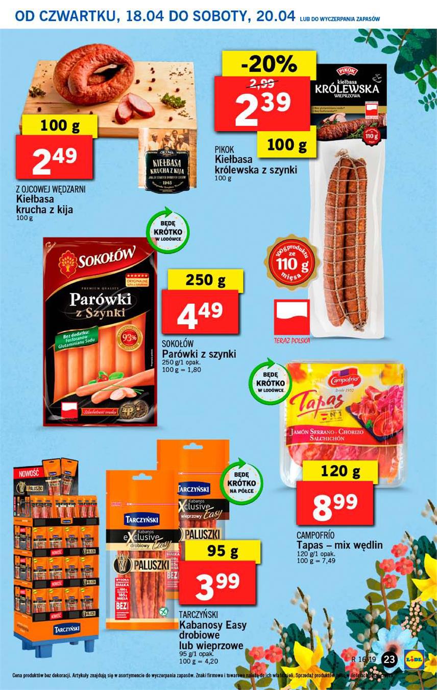 Gazetka Lidl Polska Sp. z o.o. nr 23 od 2019-04-18 do 2019-04-20