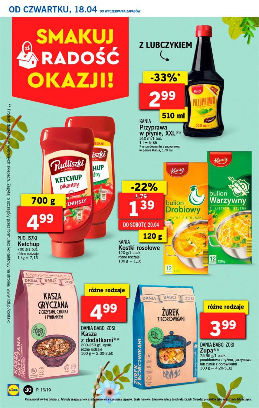 Gazetka Lidl Polska Sp. z o.o. nr 30 od 2019-04-18 do 2019-04-20