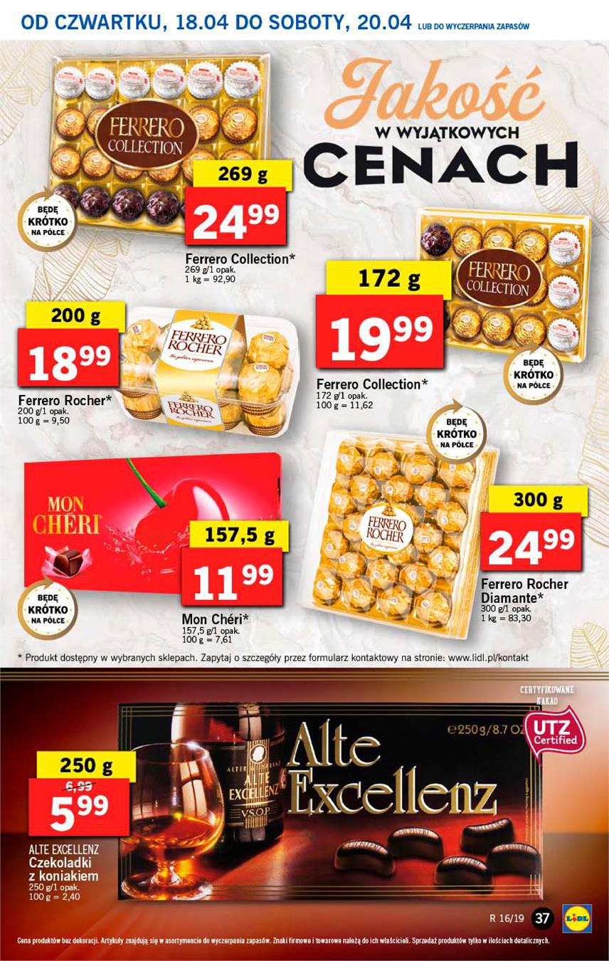 Gazetka Lidl Polska Sp. z o.o. nr 37 od 2019-04-18 do 2019-04-20